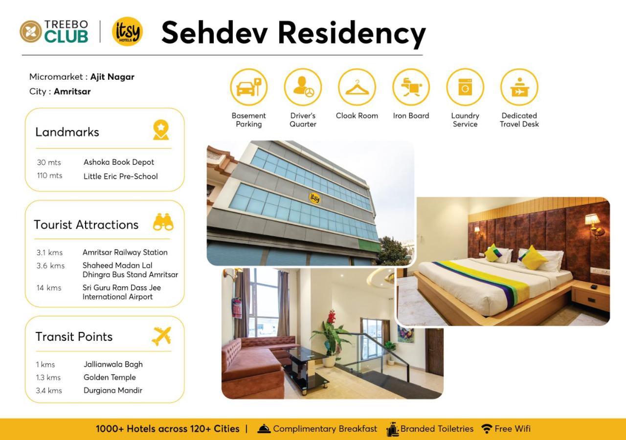 Itsy Hotels Sehdev Residency, Near Golden Temple Amritsar Eksteriør bilde